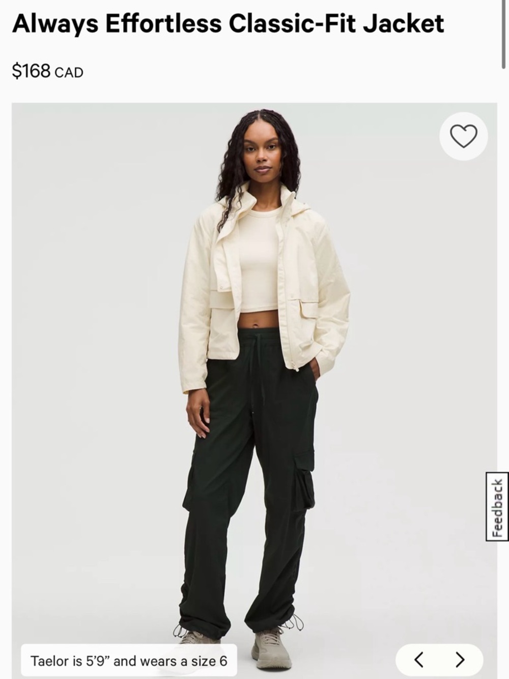 lululemon athletica Cream Utility Jacket
